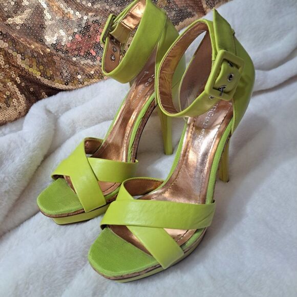 BCBGeneration Lime Heels in Box worn once. - Picture 15 of 16
